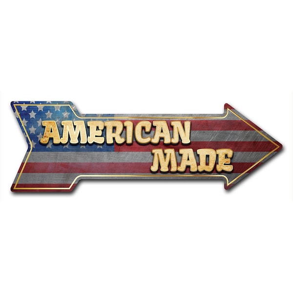 American Made Arrow Decal Funny Home Decor 24in Wide